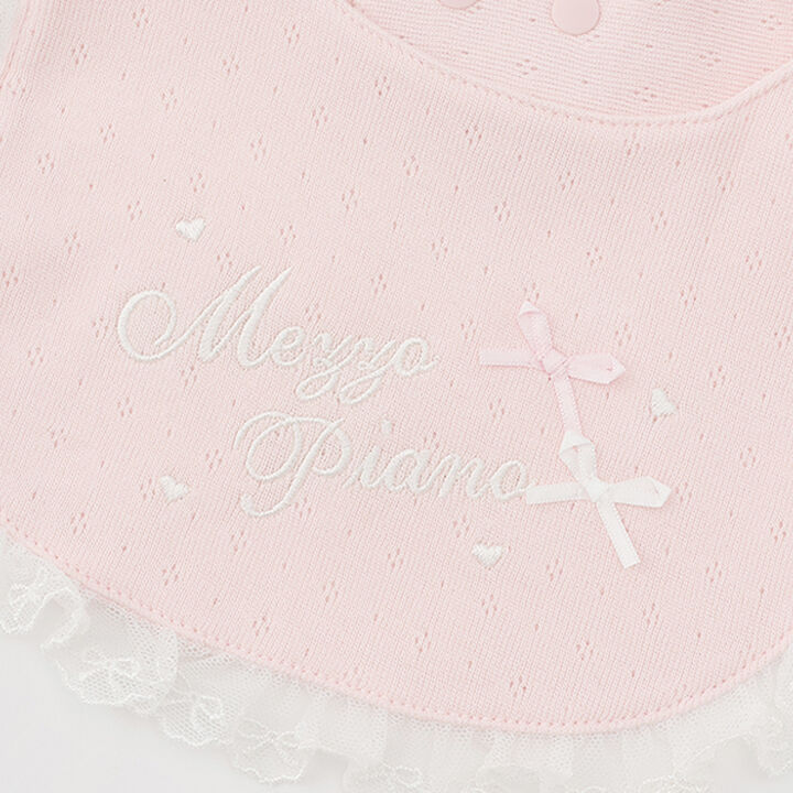 Logo Lace Bib,Light pink, medium image number 8