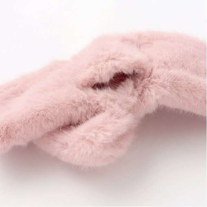 Faux Fur Ribbon Scarf,Ivory, medium image number 6