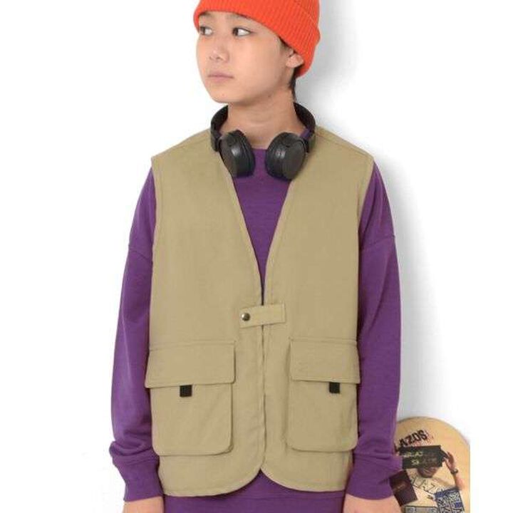 [Adult Size Available] Poly Twill Fisherman Vest,, medium