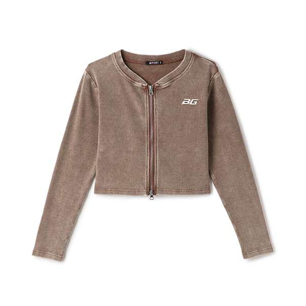 W Zip Tereko Cardigan,Off white, large image number 5