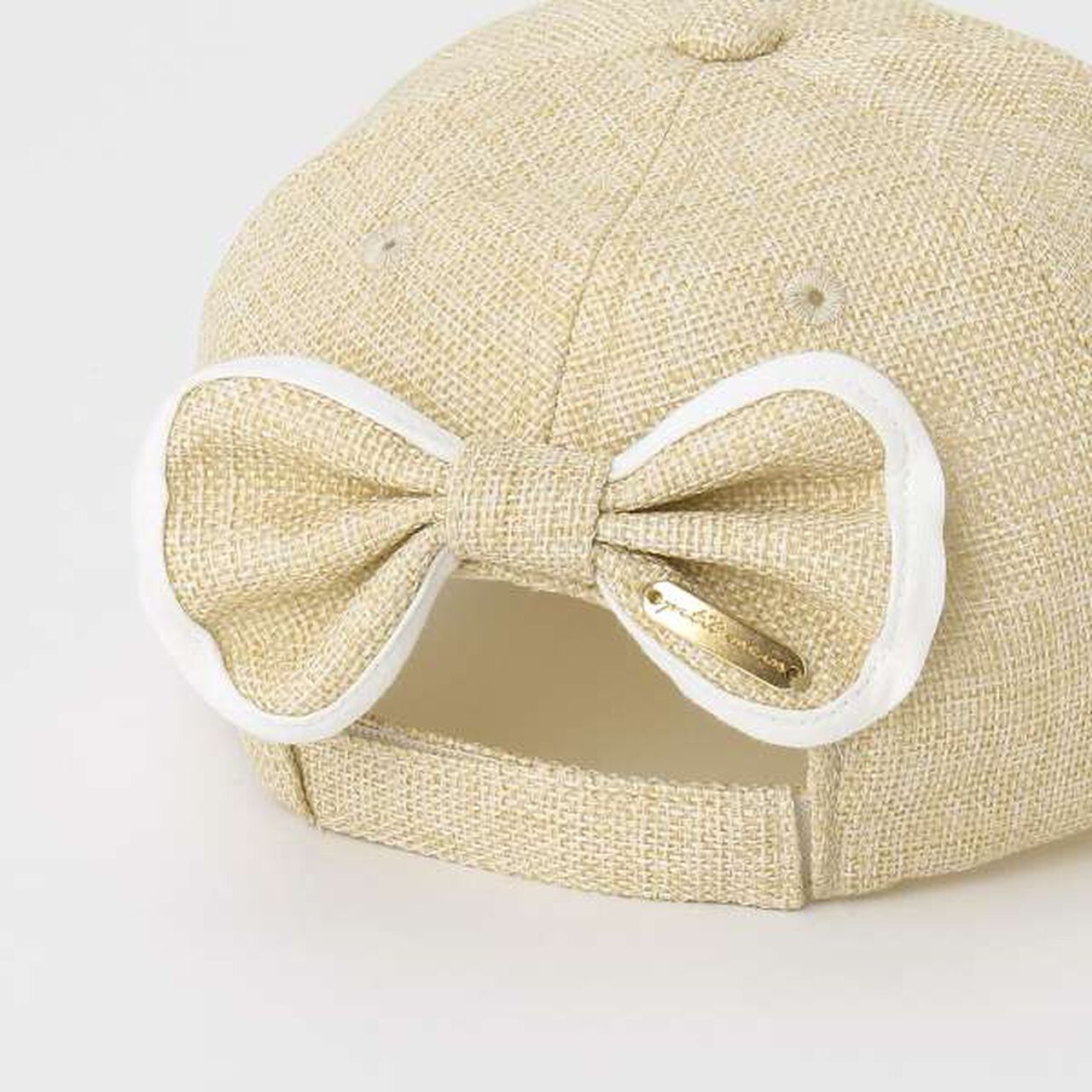 Woven Ribbon Back Cap,Black, large image number 14