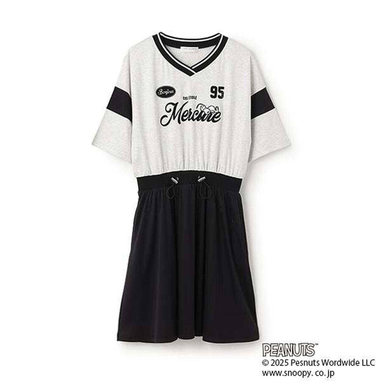[PEANUTS] [Cool Touch] Docking Cut One-Piece Dress,Khaki, large image number 1