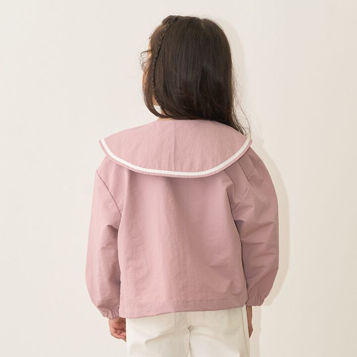 Frill Collar Windbreaker,Navy, medium image number 20