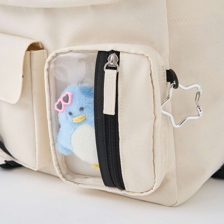 Casual Backpack with Charm,Black, medium image number 22