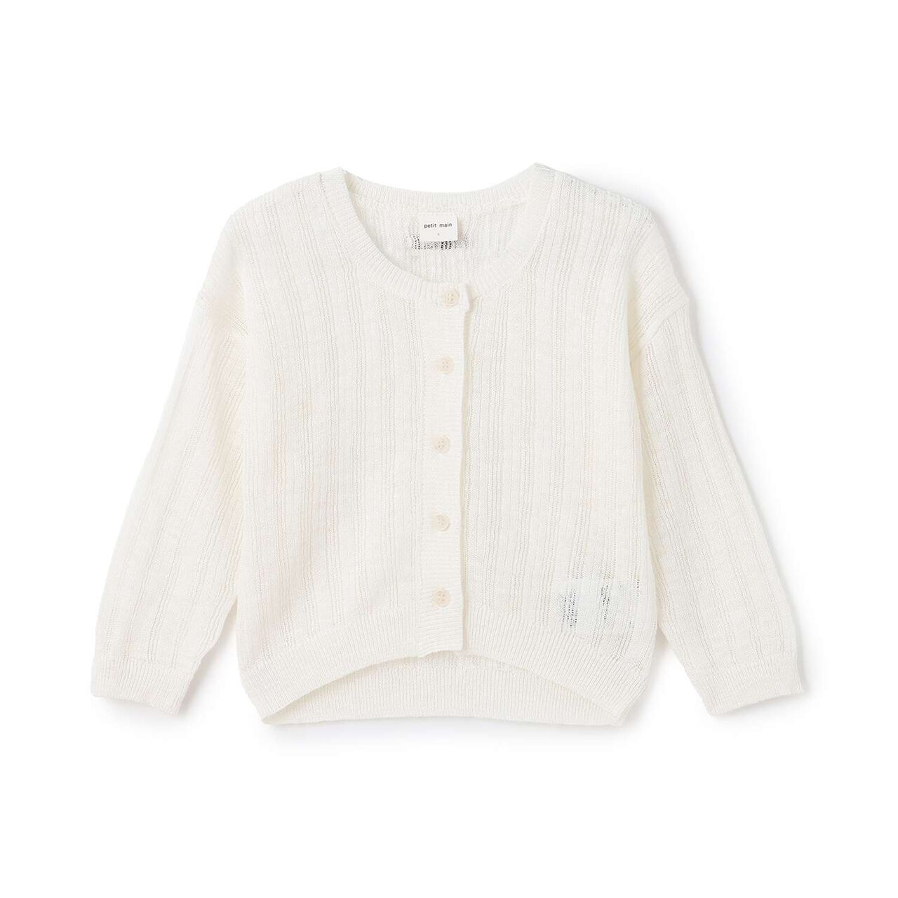 Sheer Cardigan,Pearl white, large image number 0