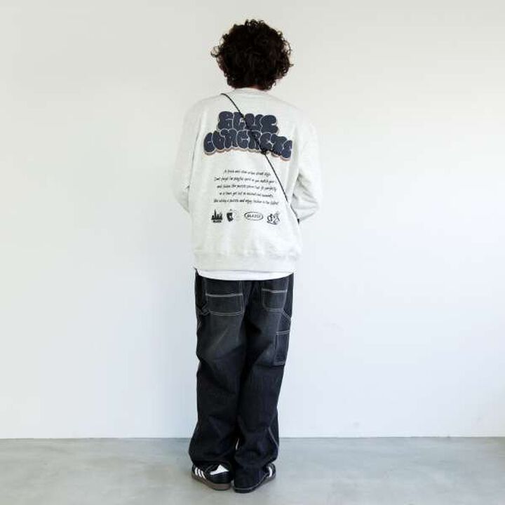 Quick-Dry Resistant to Pilling Big Back Graffiti Sweatshirt,Brown, medium image number 12