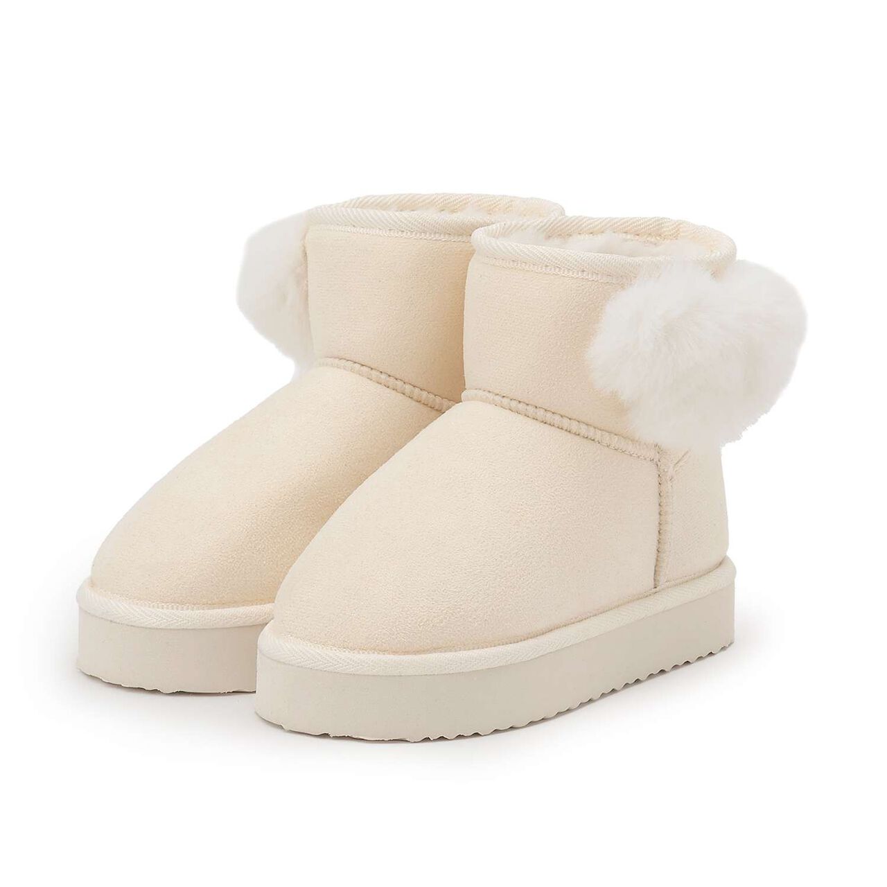 Sheepskin Boots with Heart Detail,Camel, large image number 9