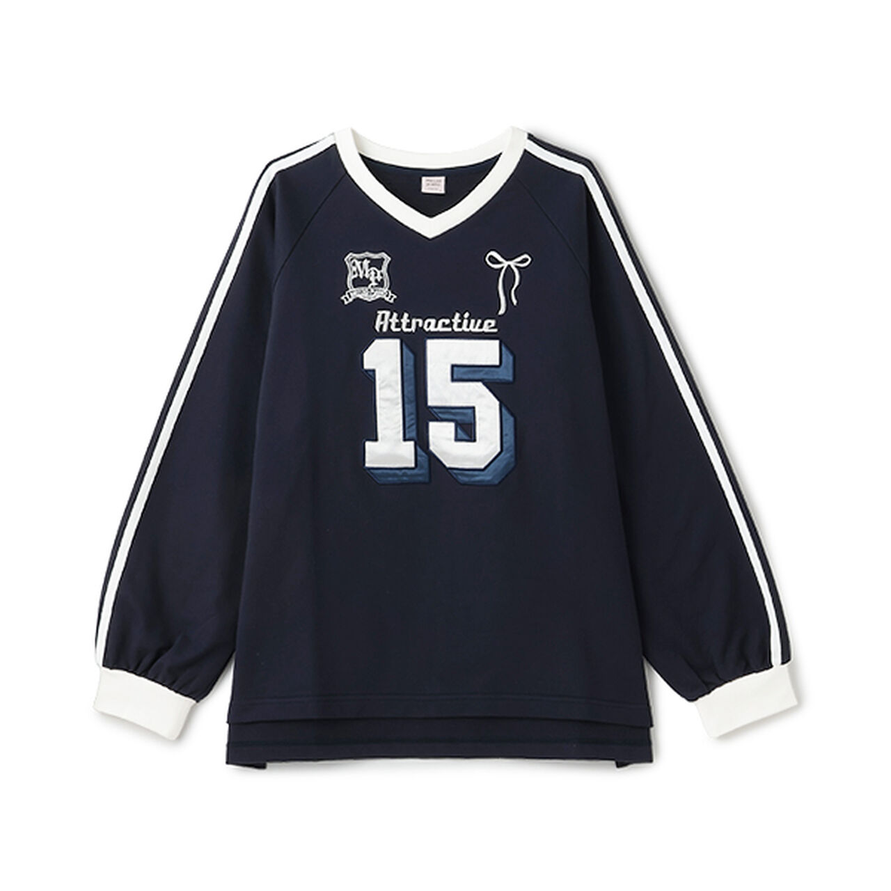 Numbered Long-Sleeve T-Shirt,Navy, large image number 9
