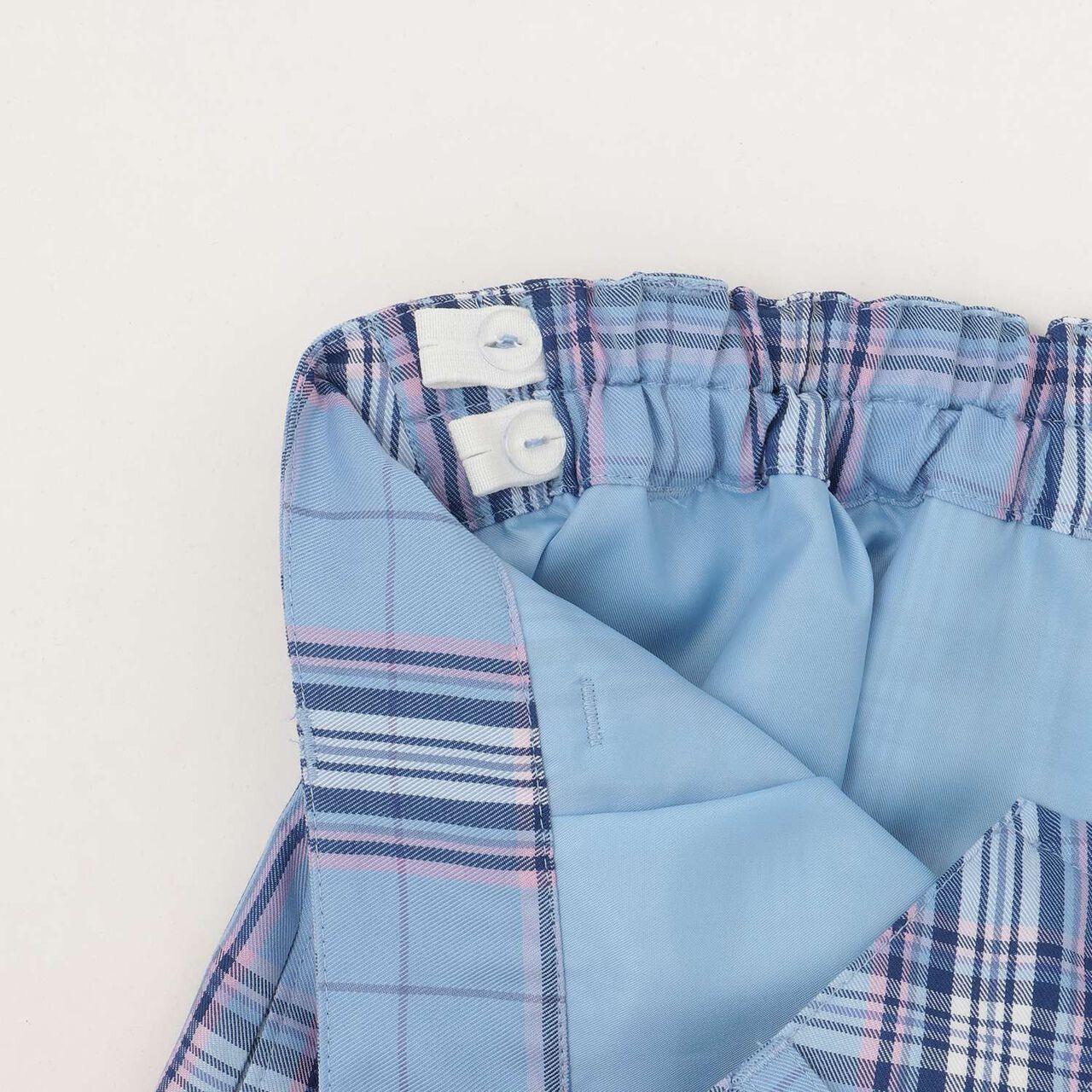 Lame Pleated Skirt with Belt,Sax blue, large image number 4