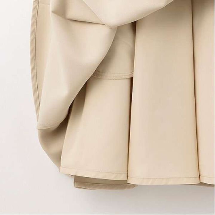 [Graduation Attire] Tuck Flare Jumper Skirt,Light beige, medium image number 12