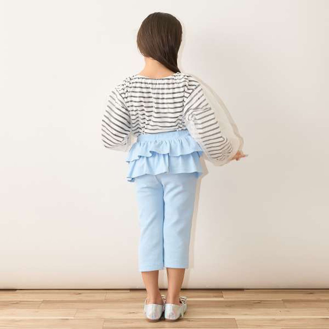 Tomo Pants Back Frill 7/8 Capri Pants,Ivory, large image number 23