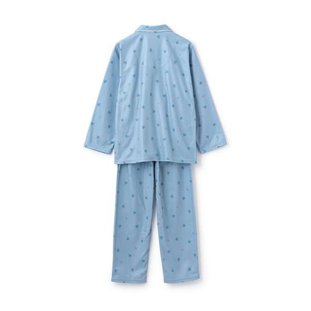 Baby Fleece Heart Knit Shirt,Blue, large image number 1