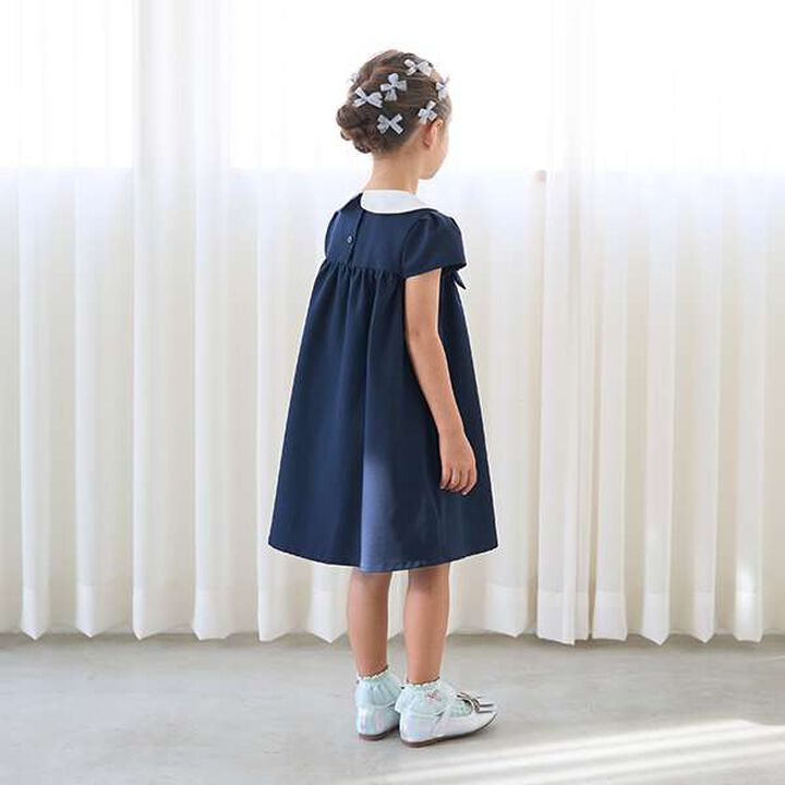[Occasion-Ready] Round Collar One-Piece Dress with Ribbon,Mint, medium image number 7