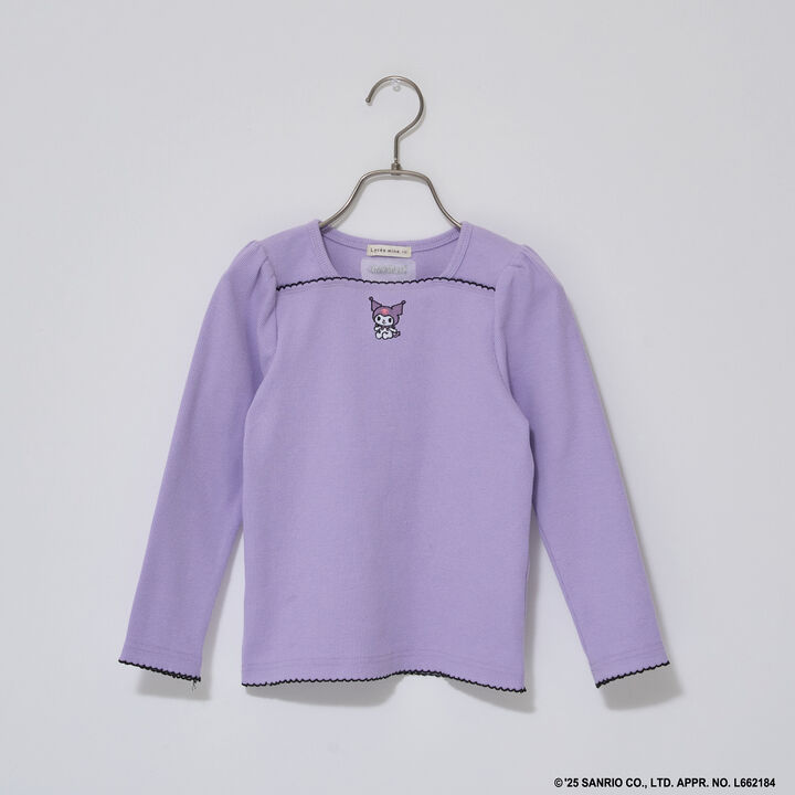 Sanrio Characters One-Point Embroidery Top,Black, medium image number 8