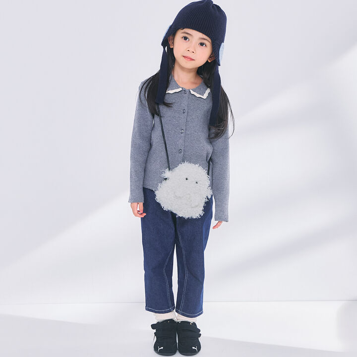 Knit Beanie with Motif Ears,Top gray, medium image number 6