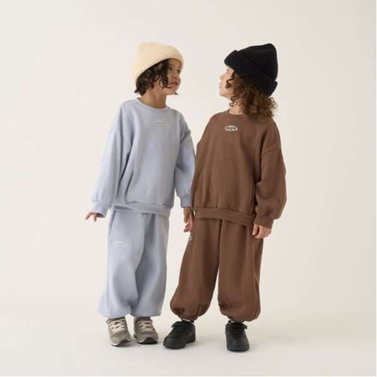 Cozy Fleece Color Block Sweatpants with Panels,Charcoal gray, large image number 7