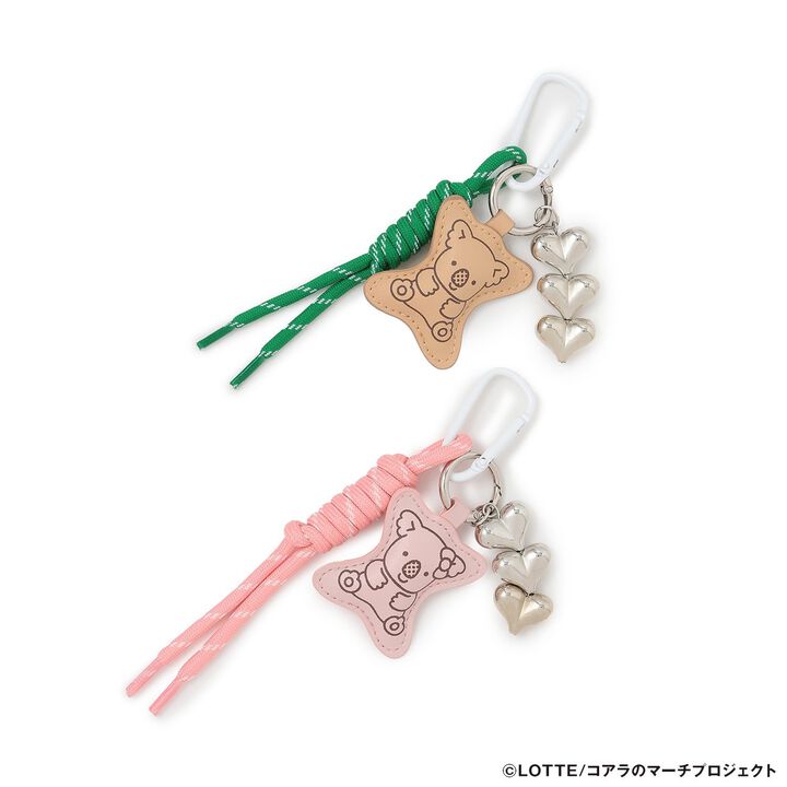 Koala March Faux Leather Motif Charm,Pink, medium image number 3