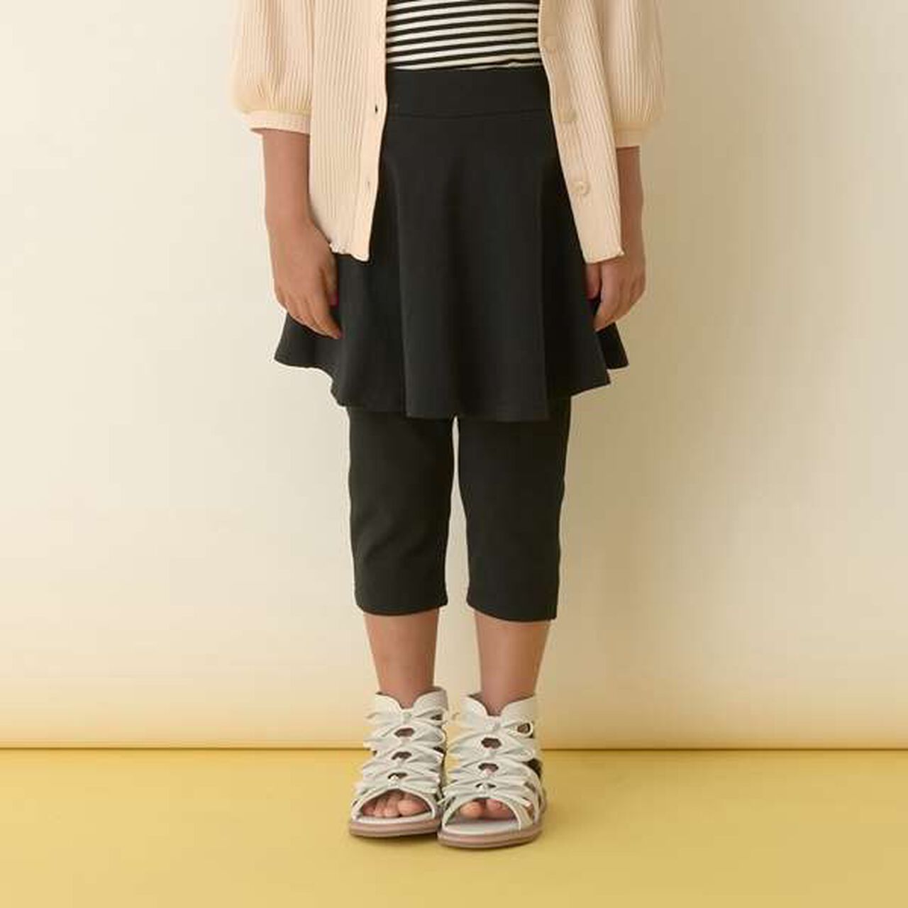 [Versatile Item] Stretchy 6/10 Length Skorts,Ink blue, large image number 24