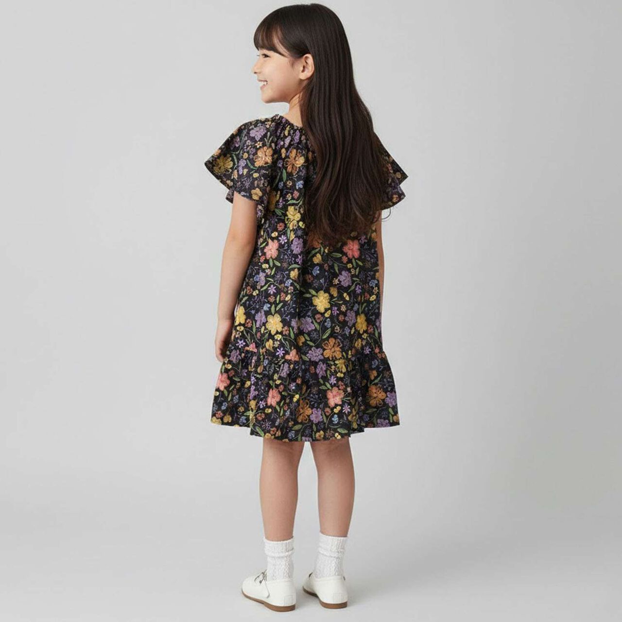 Nuance Floral Pattern One-Piece Dress,Off white, large image number 10