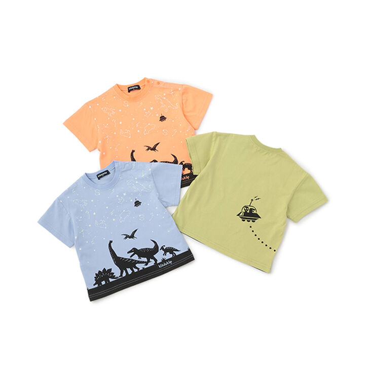 Dinosaur × Zodiac Short Sleeve T-Shirt,Yellow green, medium image number 9