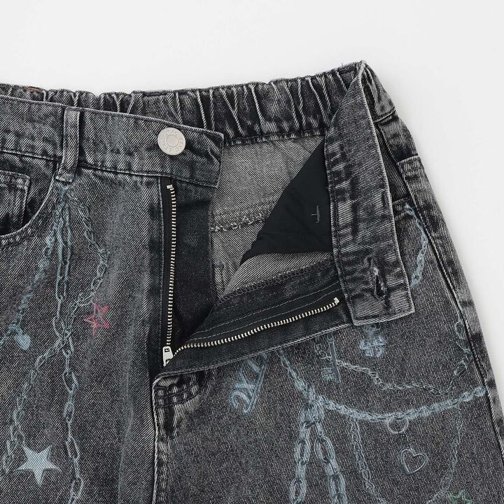[LTXC] Charm Design Denim Wide Pants,Gray, medium image number 16