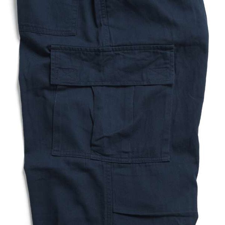 Cotton Twill Parachute Cargo Pants,Navy, medium image number 9
