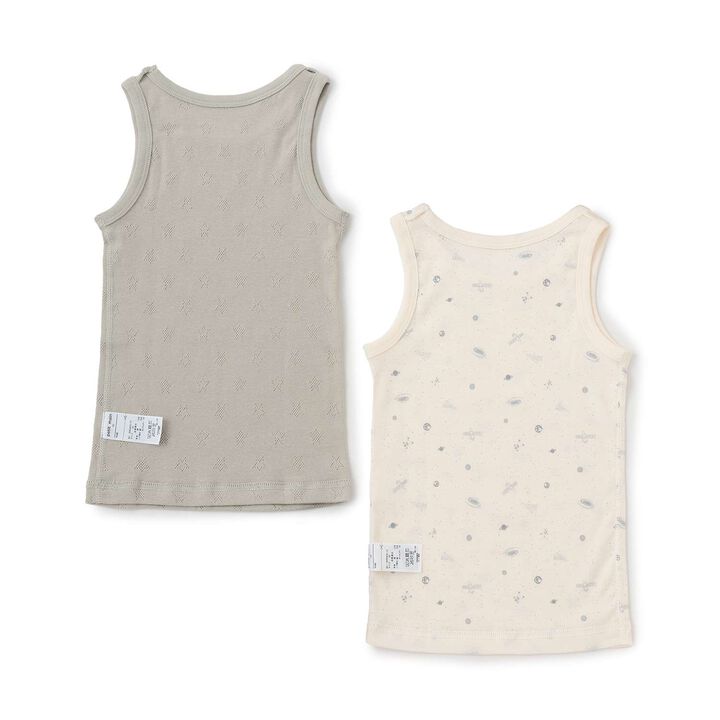 [Weak Acidity] 2-Pack Tank Undershirts,Cream, medium image number 1