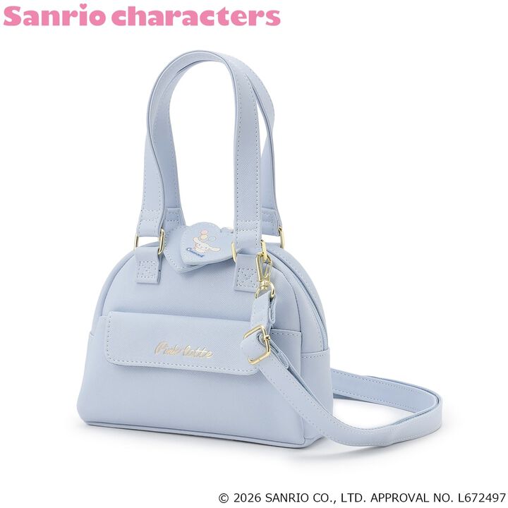 [Sanrio Characters] Mini Boston Faux Leather Shoulder Bag,Off white, medium image number 12