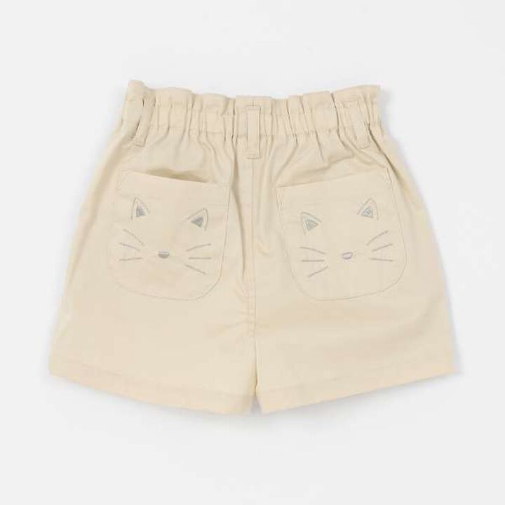 Cat Embroidered Shorts (Kids),Ivory, medium image number 15