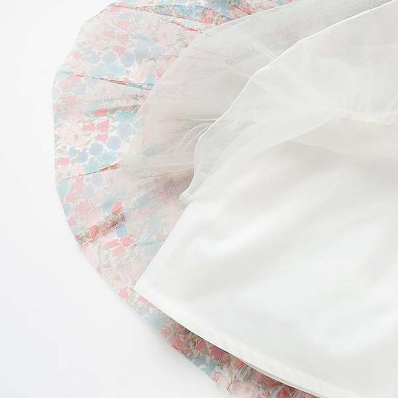 Liberty Print Tulle Dress,Yellow, large image number 7