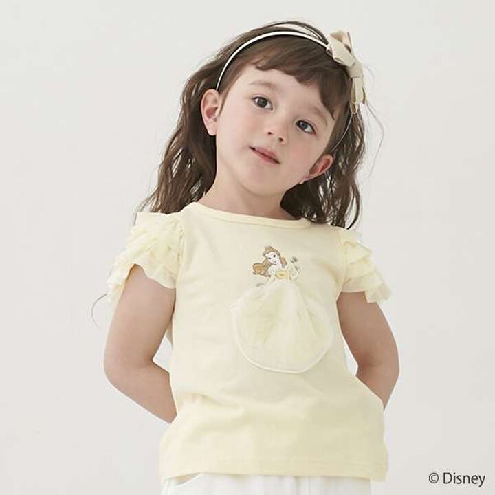 [Disney] Tulle Sleeve Graphic T-Shirt,Light blue, medium image number 22