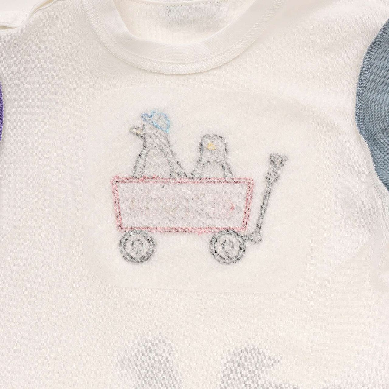 [Popular Item Restocked] [Not Available at Physical Stores] Penguin &times; Outdoor Wagon Short Sleeve T-Shirt,Light green, large image number 3