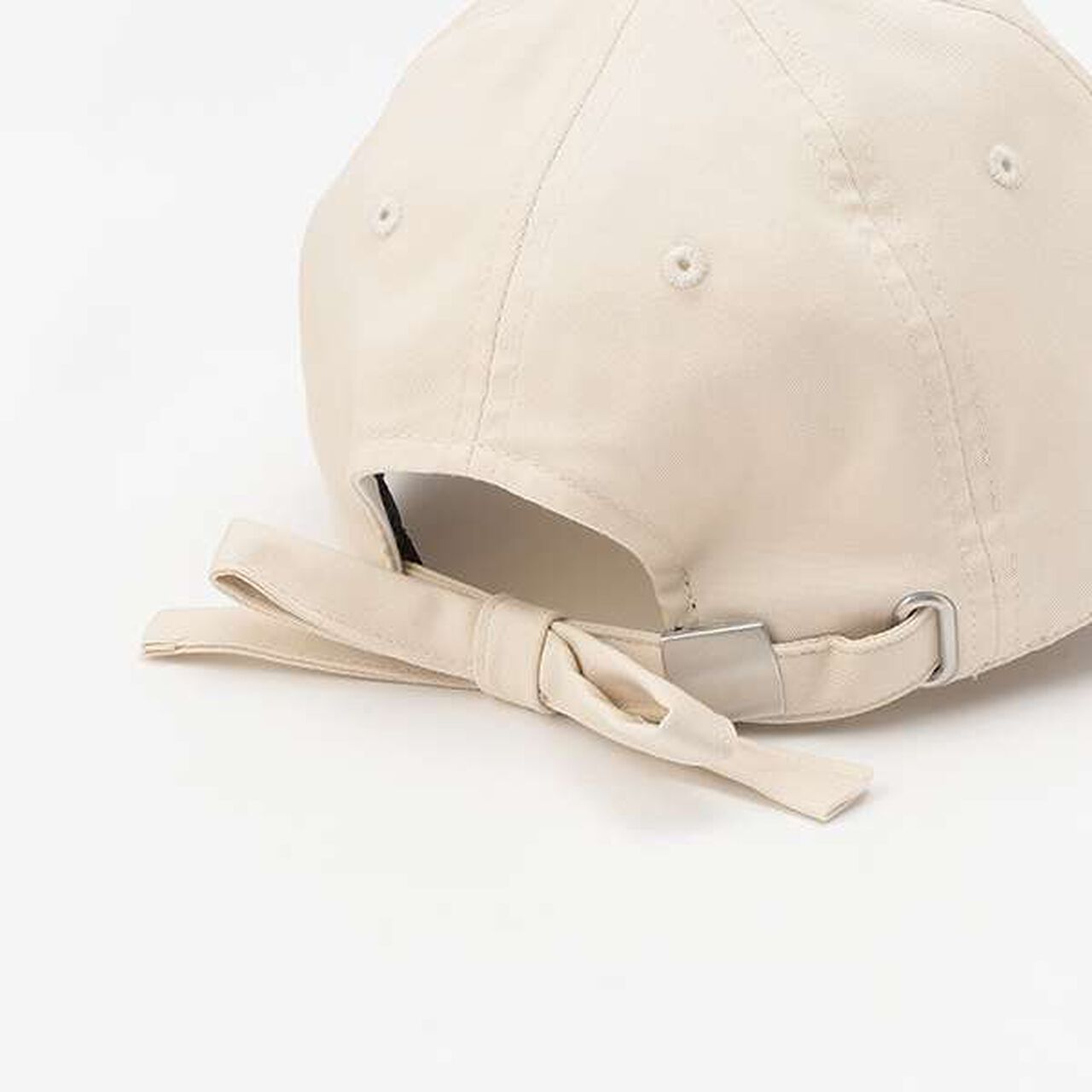 Ribbon Embroidered Cap,Black, large image number 4