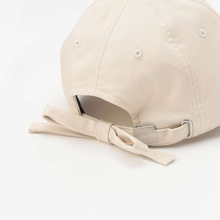 Ribbon Embroidered Cap,Black, medium image number 4