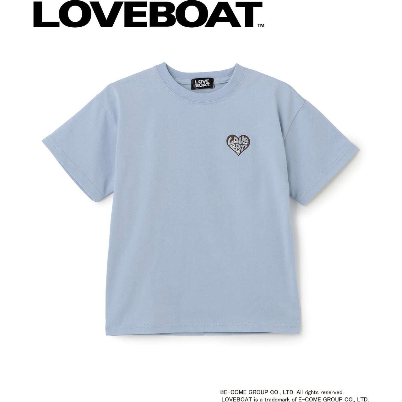 [Parent-Child Matching] LOVEBOAT Loose T-Shirt,Black, large image number 14