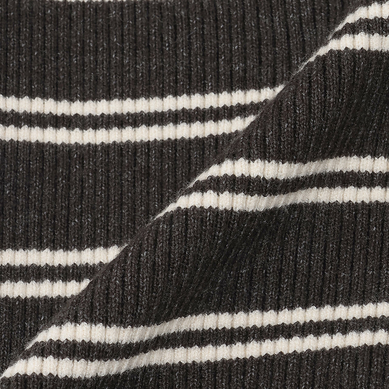 [Washable] Multi-Stripe Knit Leggings,Charcoal gray, large image number 4