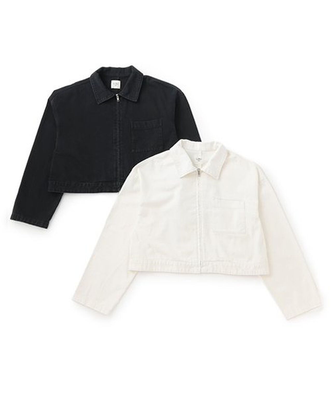 Denim ZIP Jacket,Off white, large image number 6