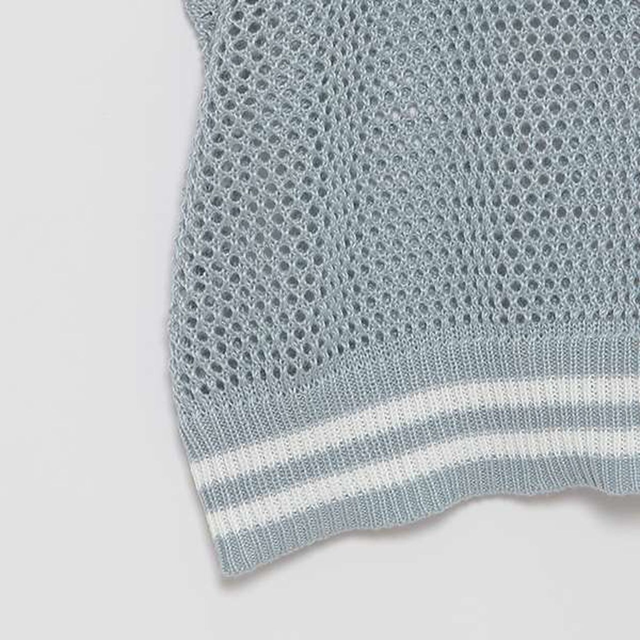 Mesh Knit Vest with Inner Lining,Black, large image number 15