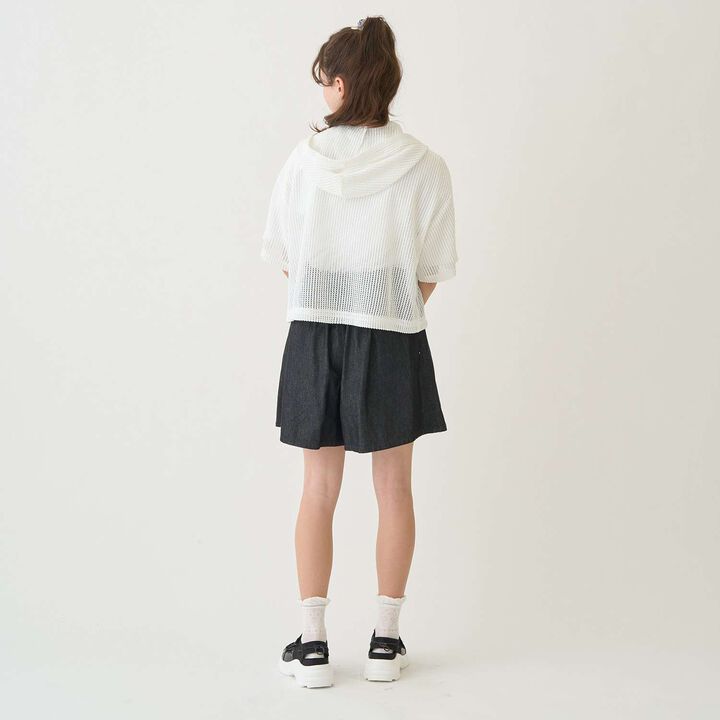 Mesh Parka & T-Shirt Set,Off white, medium image number 13