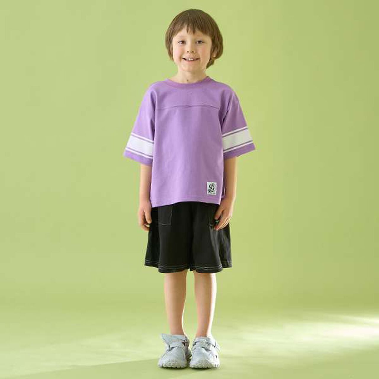 [Coordinatable Setup] [Kaiteki Tenjiku] Contrast Stitching 5-Length Pants,Deep blue, large image number 25