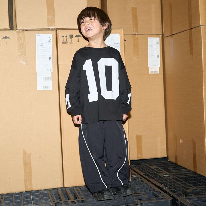 [MNCM] Side Line Wide Pants (Coordinatable Setup),Navy, medium image number 32