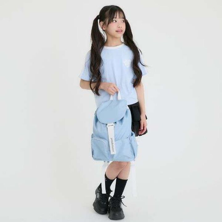雙口袋翻蓋背包,薩克斯藍, medium image number 12