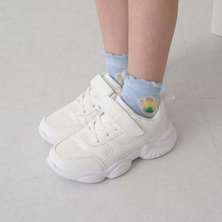 Sheer Flower Assortment Socks,Lemon yellow, medium image number 6