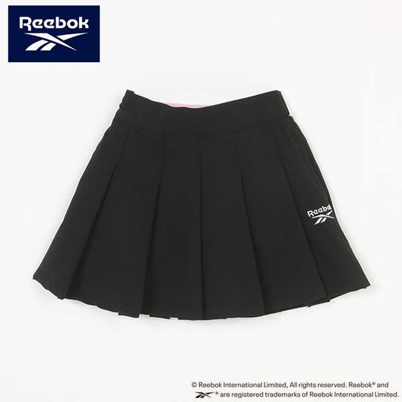 Reebok Logo Pleated Skirt Shorts,Light pink, large image number 4
