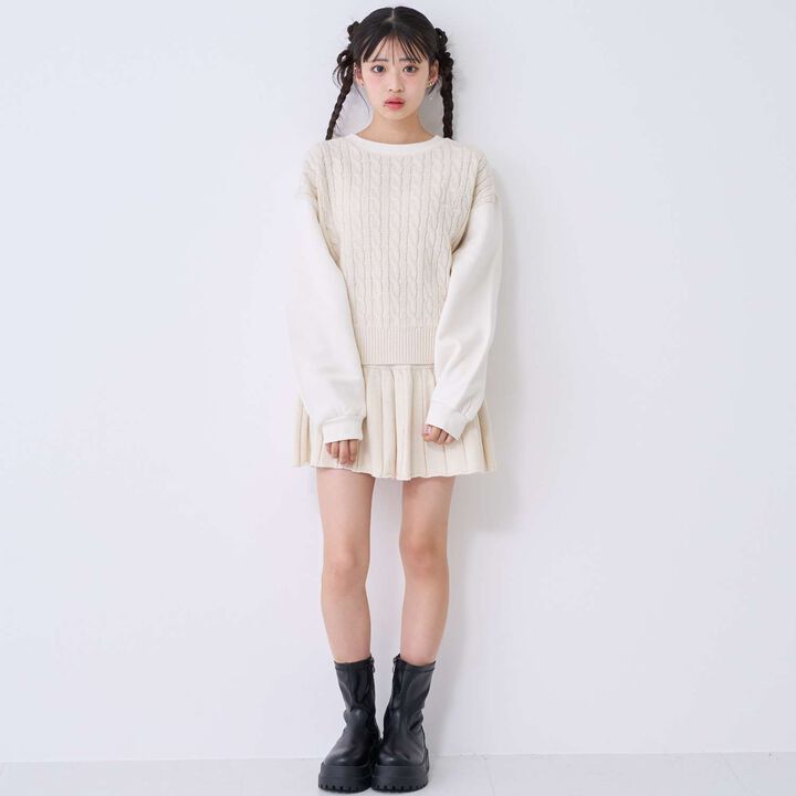 [Washable] Knit Set-Up,Sax blue, medium image number 1