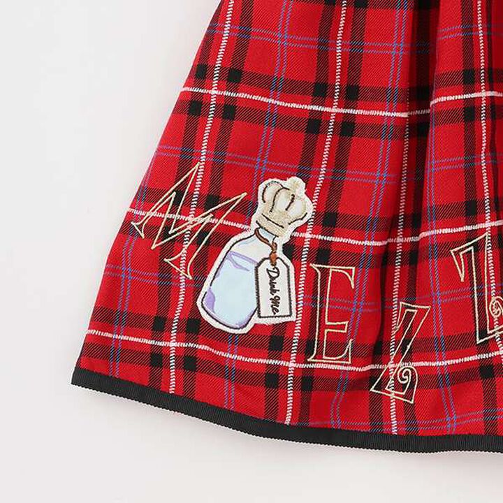 Alice Motif Check Skirt,Red, medium image number 7