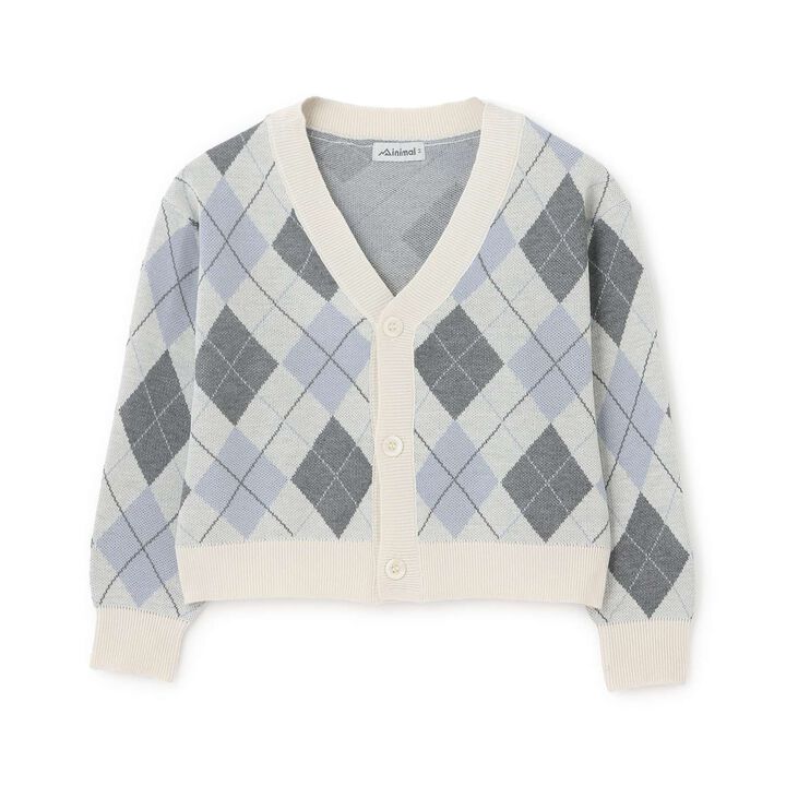 [Arael] Argyle Cardigan,Emerald green, medium image number 8