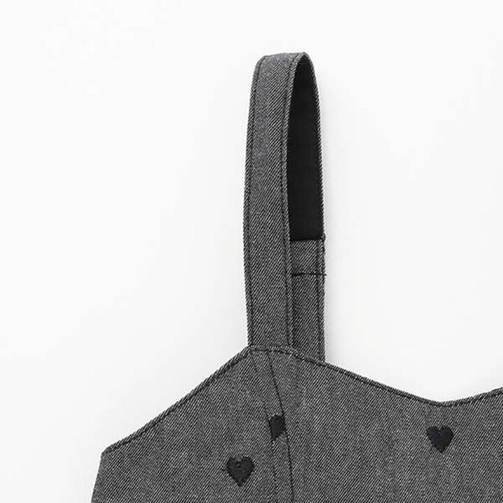 Shoulder Opening T-Shirt & Camisole One-Piece Dress Set,Black, medium image number 13