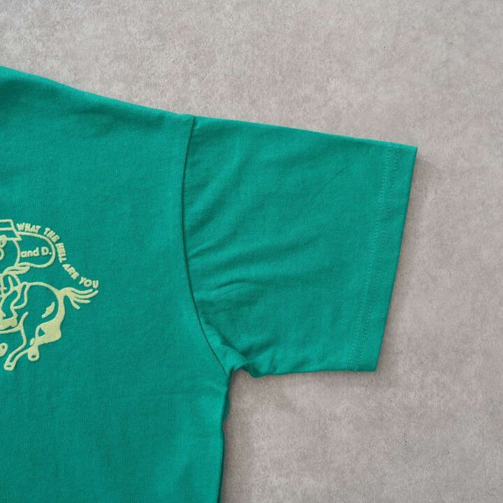 [100% Cotton] D-Jockey Print Short-Sleeve T-Shirt,Green, medium image number 2