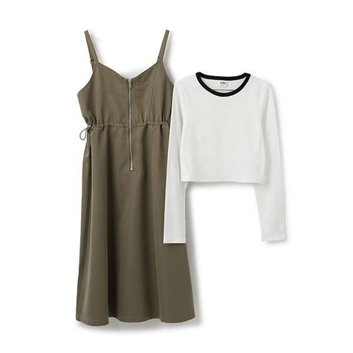 LTXC - Long T-Shirt Dress Set,Black, medium image number 3